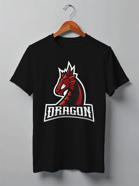 Заказать мужскую футболку в Москве. Футболка классическая Dragon от skynatural - готовые дизайны и нанесение принтов.