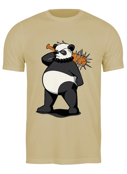 Заказать мужскую футболку в Москве. Футболка классическая Злая панда от T-shirt print  - готовые дизайны и нанесение принтов.