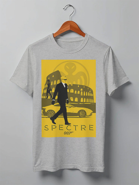 Заказать мужскую футболку в Москве. Футболка классическая Bond 007 / Spectre от KinoArt - готовые дизайны и нанесение принтов.