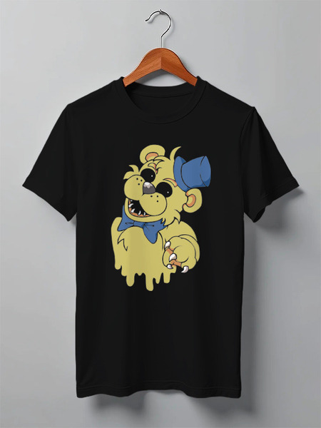 Заказать мужскую футболку в Москве. Футболка классическая Golden Freddy от cherdantcev - готовые дизайны и нанесение принтов.