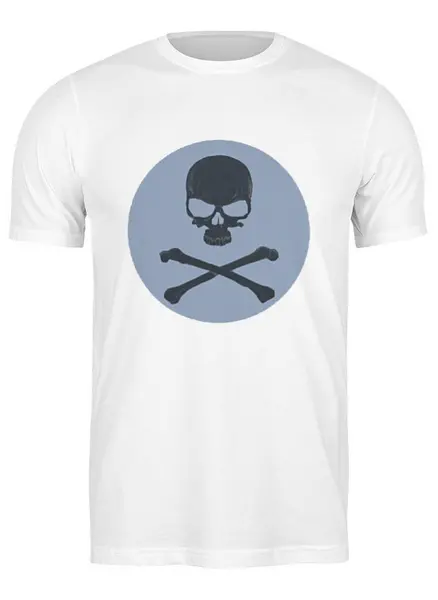 Заказать мужскую футболку в Москве. Футболка классическая Skull от YellowCloverShop - готовые дизайны и нанесение принтов.
