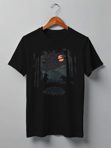 Заказать мужскую футболку в Москве. Футболка классическая Wild Date от oneredfoxstore@gmail.com - готовые дизайны и нанесение принтов.