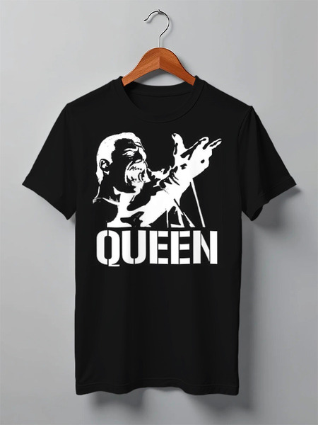 Заказать мужскую футболку в Москве. Футболка классическая Freddie Mercury - Queen от Leichenwagen - готовые дизайны и нанесение принтов.