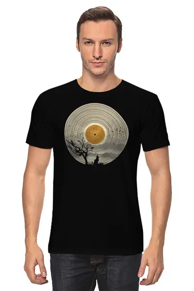 Заказать мужскую футболку в Москве. Футболка классическая Fox Silence Vinyl от oneredfoxstore@gmail.com - готовые дизайны и нанесение принтов.