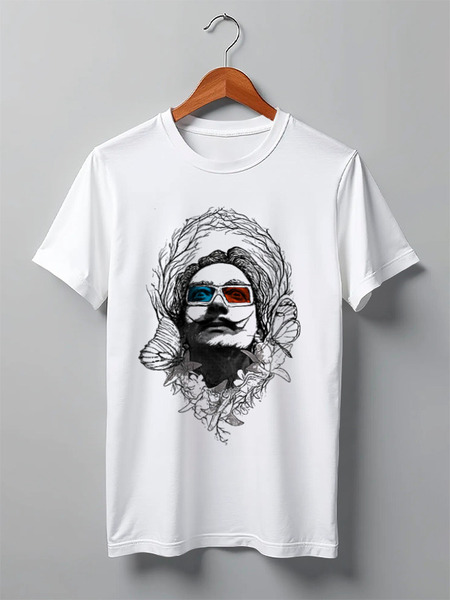 Заказать мужскую футболку в Москве. Футболка классическая Salvador Dali от YellowCloverShop - готовые дизайны и нанесение принтов.