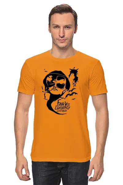Заказать мужскую футболку в Москве. Футболка классическая Рауль Дюк от YellowCloverShop - готовые дизайны и нанесение принтов.