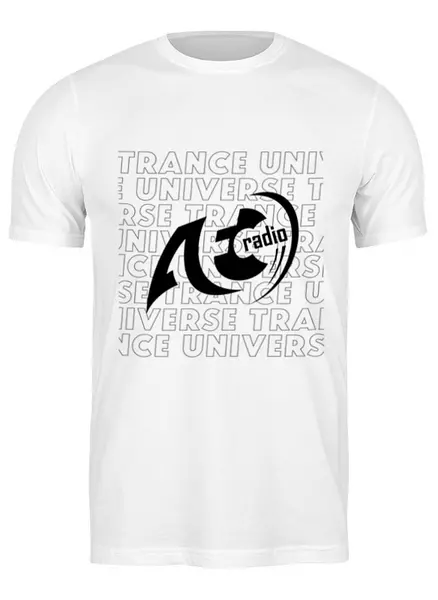 Заказать мужскую футболку в Москве. Футболка классическая AFC Radio от Trance Universe - готовые дизайны и нанесение принтов.