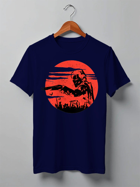 Заказать мужскую футболку в Москве. Футболка классическая Zombies от oneredfoxstore@gmail.com - готовые дизайны и нанесение принтов.