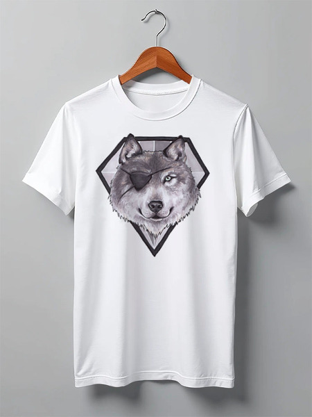 Заказать мужскую футболку в Москве. Футболка классическая Diamond Dog от Александр Дентон - готовые дизайны и нанесение принтов.