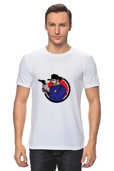 Заказать мужскую футболку в Москве. Футболка классическая Рейнджер от YellowCloverShop - готовые дизайны и нанесение принтов.