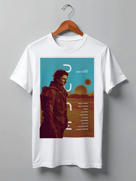 Заказать мужскую футболку в Москве. Футболка классическая Дюна / Dune от kino.printio.ru - готовые дизайны и нанесение принтов.