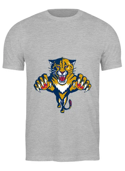 Заказать мужскую футболку в Москве. Футболка классическая Florida Panthers от olala - готовые дизайны и нанесение принтов.
