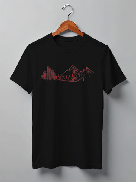 Заказать мужскую футболку в Москве. Футболка классическая Go To The Wild от oneredfoxstore@gmail.com - готовые дизайны и нанесение принтов.