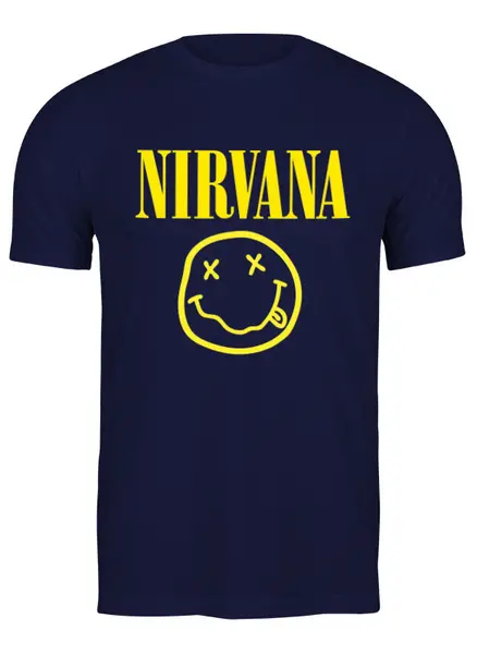Заказать мужскую футболку в Москве. Футболка классическая Nirvana  от T-shirt print  - готовые дизайны и нанесение принтов.
