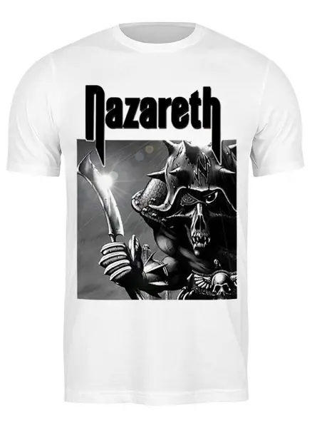 Заказать мужскую футболку в Москве. Футболка классическая Nazareth Dark Star от botswana - готовые дизайны и нанесение принтов.
