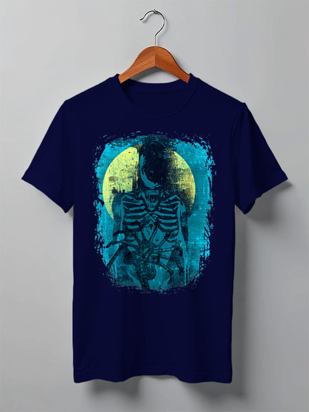 Заказать мужскую футболку в Москве. Футболка классическая Aliens от oneredfoxstore@gmail.com - готовые дизайны и нанесение принтов.