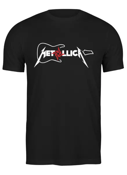 Заказать мужскую футболку в Москве. Футболка классическая Metallica от kolok - готовые дизайны и нанесение принтов.