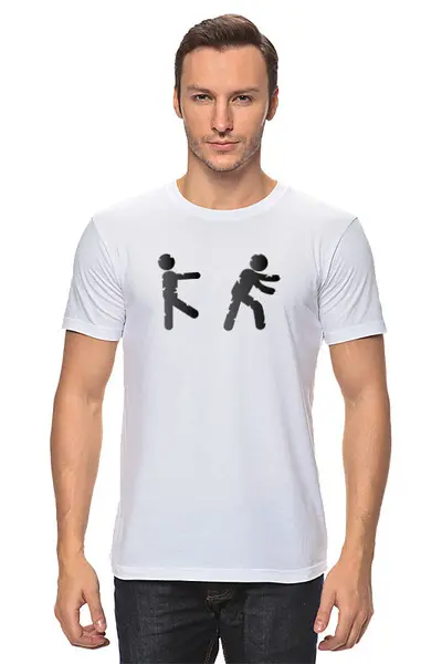 Заказать мужскую футболку в Москве. Футболка классическая Zombies от oneredfoxstore@gmail.com - готовые дизайны и нанесение принтов.