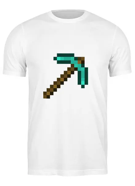 Заказать мужскую футболку в Москве. Футболка классическая Minecraft от YellowCloverShop - готовые дизайны и нанесение принтов.