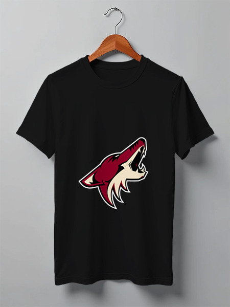 Заказать мужскую футболку в Москве. Футболка классическая Arizona Coyotes от dobryidesign - готовые дизайны и нанесение принтов.