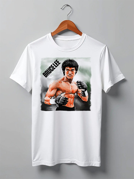 Заказать мужскую футболку в Москве. Футболка классическая Bruce Lee от Leichenwagen - готовые дизайны и нанесение принтов.