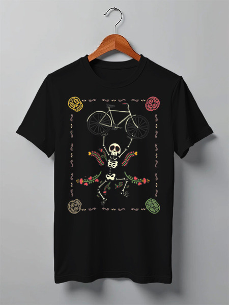 Заказать мужскую футболку в Москве. Футболка классическая Mountain Bike от oneredfoxstore@gmail.com - готовые дизайны и нанесение принтов.