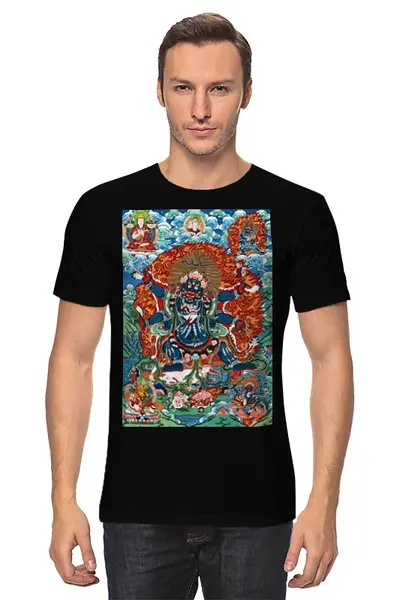 Заказать мужскую футболку в Москве. Футболка классическая Тибетская Vajrabhairava от shenyan - готовые дизайны и нанесение принтов.