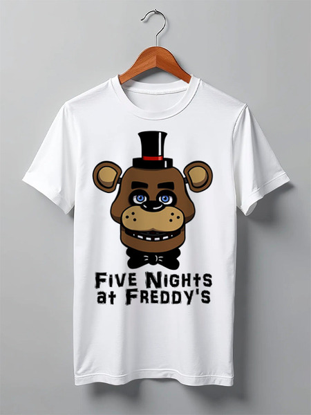 Заказать мужскую футболку в Москве. Футболка классическая Five Nights At Freddy's от vista12761@rambler.ru - готовые дизайны и нанесение принтов.