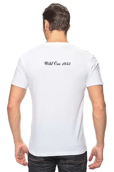 Заказать мужскую футболку в Москве. Футболка классическая Wild One-4 от Александр  - готовые дизайны и нанесение принтов.