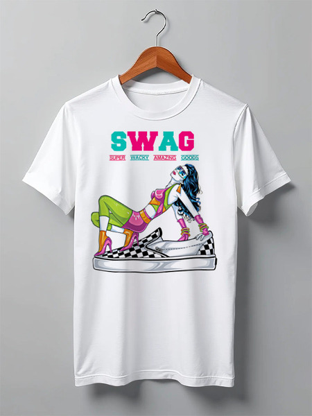 Заказать мужскую футболку в Москве. Футболка классическая Art Swag от Leichenwagen - готовые дизайны и нанесение принтов.