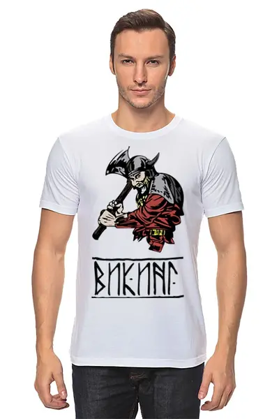 Заказать мужскую футболку в Москве. Футболка классическая Наша борьба от shop-viking - готовые дизайны и нанесение принтов.