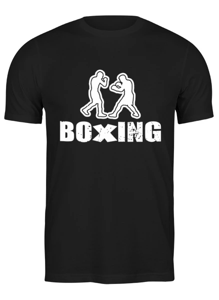 Заказать мужскую футболку в Москве. Футболка классическая Boxing от skynatural - готовые дизайны и нанесение принтов.