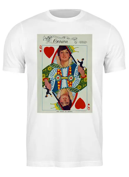 Заказать мужскую футболку в Москве. Футболка классическая Королева сердец от Lansky - готовые дизайны и нанесение принтов.