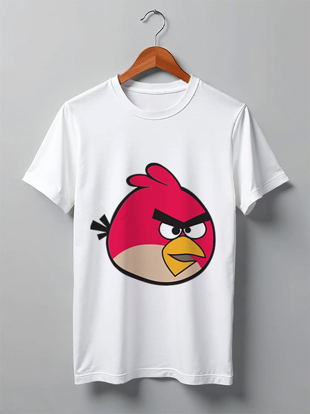 Заказать мужскую футболку в Москве. Футболка классическая Angry birds от Diana Rabinovich - готовые дизайны и нанесение принтов.
