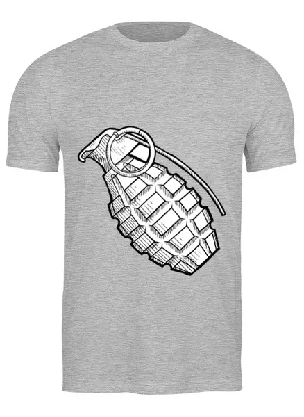 Заказать мужскую футболку в Москве. Футболка классическая Grenade от Leichenwagen - готовые дизайны и нанесение принтов.