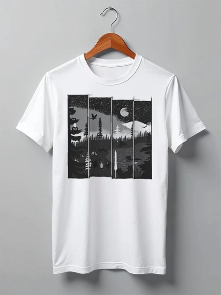 Заказать мужскую футболку в Москве. Футболка классическая Noisy Neighbors от oneredfoxstore@gmail.com - готовые дизайны и нанесение принтов.