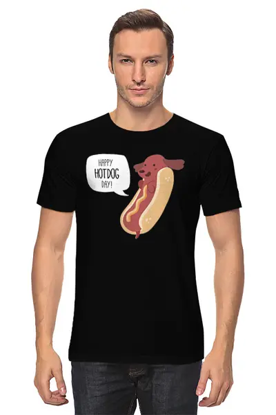 Заказать мужскую футболку в Москве. Футболка классическая Burgers от oneredfoxstore@gmail.com - готовые дизайны и нанесение принтов.
