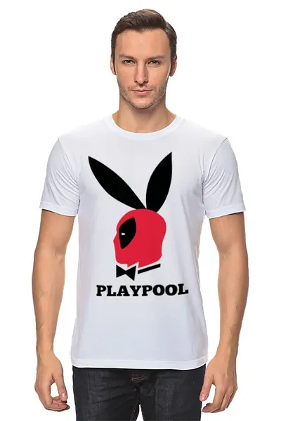 Заказать мужскую футболку в Москве. Футболка классическая Playpool (1) от ПРИНТЫ ПЕЧАТЬ  - готовые дизайны и нанесение принтов.