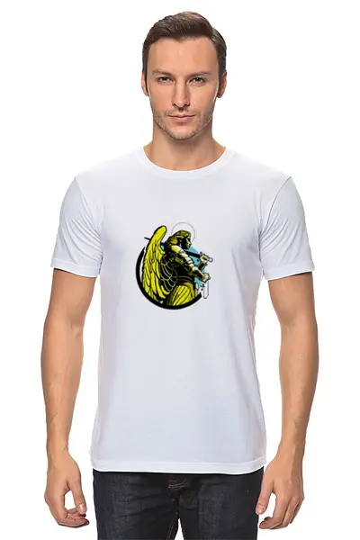 Заказать мужскую футболку в Москве. Футболка классическая Жанна дАрк от YellowCloverShop - готовые дизайны и нанесение принтов.