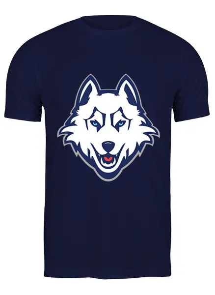 Заказать мужскую футболку в Москве. Футболка классическая Волк (wolf) от trugift - готовые дизайны и нанесение принтов.