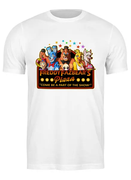 Заказать мужскую футболку в Москве. Футболка классическая ✪Five Nights at Freddy's✪ от balden - готовые дизайны и нанесение принтов.