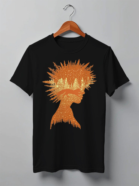 Заказать мужскую футболку в Москве. Футболка классическая Forest от oneredfoxstore@gmail.com - готовые дизайны и нанесение принтов.