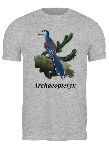 Заказать мужскую футболку в Москве. Футболка классическая Archaeopteryx от anat-snake2013@yandex.ru - готовые дизайны и нанесение принтов.