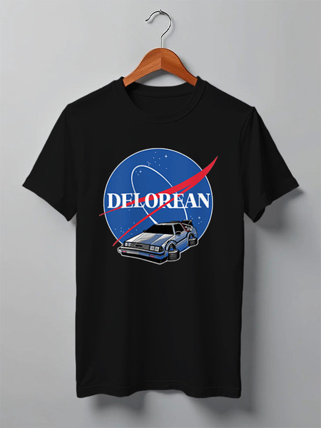 Заказать мужскую футболку в Москве. Футболка классическая Delorean от skynatural - готовые дизайны и нанесение принтов.