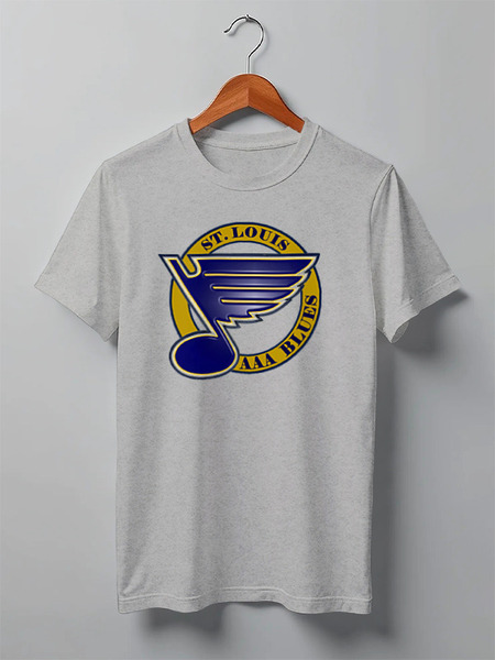 Заказать мужскую футболку в Москве. Футболка классическая St Louis Blues / NHL USA от KinoArt - готовые дизайны и нанесение принтов.