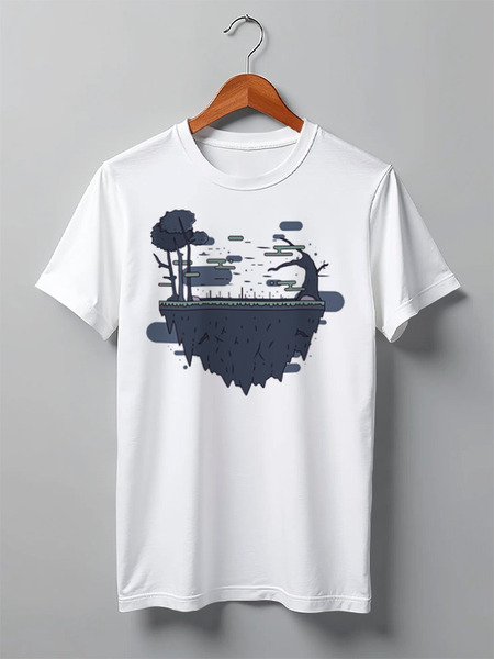 Заказать мужскую футболку в Москве. Футболка классическая Mountains от oneredfoxstore@gmail.com - готовые дизайны и нанесение принтов.