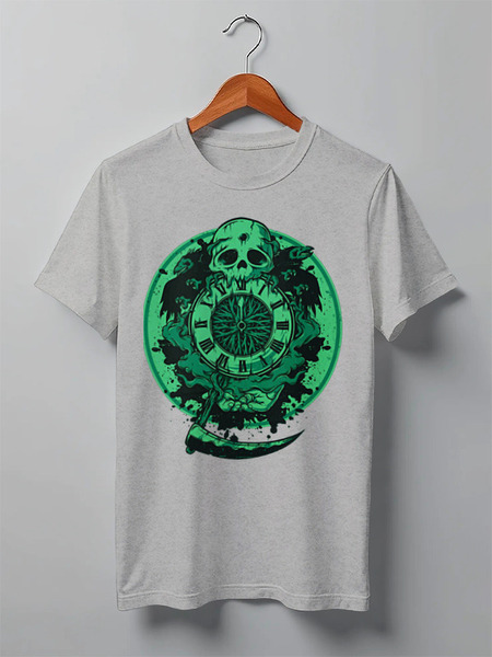 Заказать мужскую футболку в Москве. Футболка классическая Skull Art от Leichenwagen - готовые дизайны и нанесение принтов.