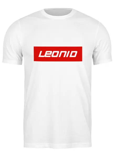Заказать мужскую футболку в Москве. Футболка классическая Leonid от THE_NISE  - готовые дизайны и нанесение принтов.