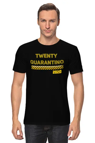 Заказать мужскую футболку в Москве. Футболка классическая TWENTY QUARANTINO  от T-shirt print  - готовые дизайны и нанесение принтов.