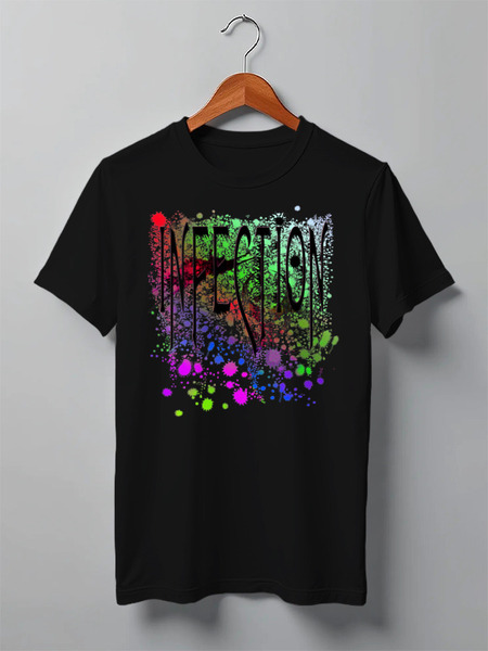 Заказать мужскую футболку в Москве. Футболка классическая Infection от oneredfoxstore@gmail.com - готовые дизайны и нанесение принтов.